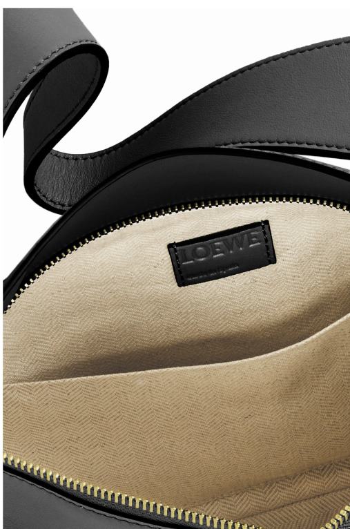 Loewe пъзел hobo чанта от телешка кожа напа F84B8513 Жени черен