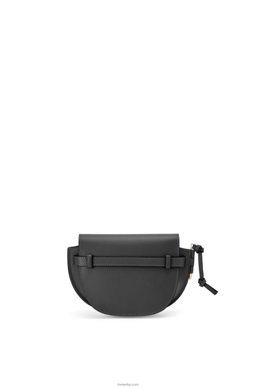 Loewe двойна мини чанта от мека телешка кожа и жакард F84B8197 Жени черен