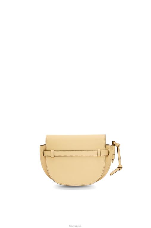 Loewe двойна мини чанта от мека телешка кожа и жакард F84B8209 Жени масло