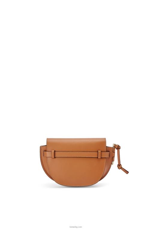 Loewe двойна мини чанта от мека телешка кожа и жакард F84B8215 Жени тен