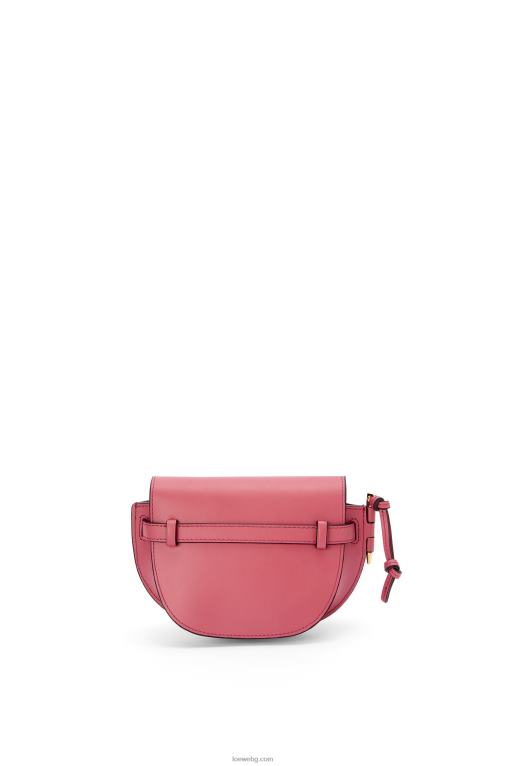Loewe двойна мини чанта от мека телешка кожа и жакард F84B8265 Жени роза