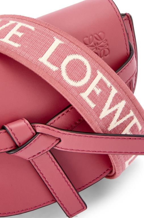 Loewe двойна мини чанта от мека телешка кожа и жакард F84B8265 Жени роза