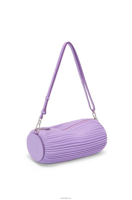 Loewe торбичка за гривна от плисирана напа F84B8376 Жени светло лилаво