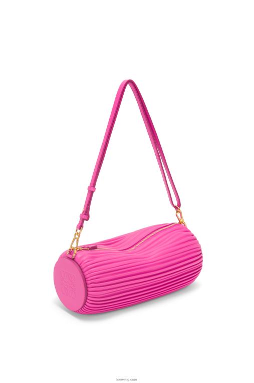 Loewe торбичка за гривна от плисирана напа F84B8400 Жени фуксия