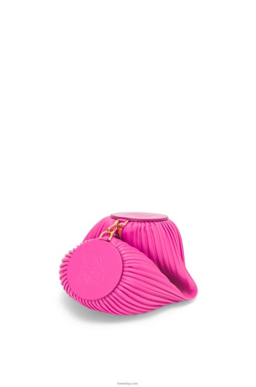 Loewe торбичка за гривна от плисирана напа F84B8400 Жени фуксия