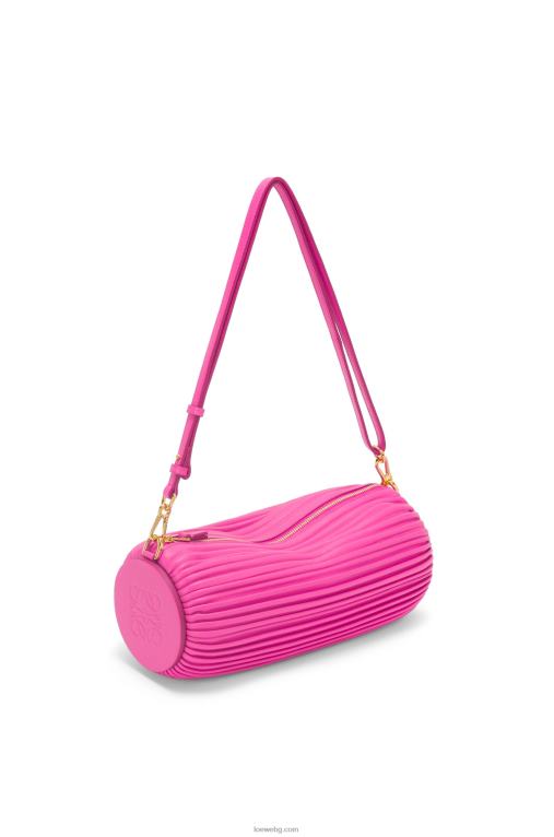 Loewe торбичка за гривна от плисирана напа F84B8400 Жени фуксия