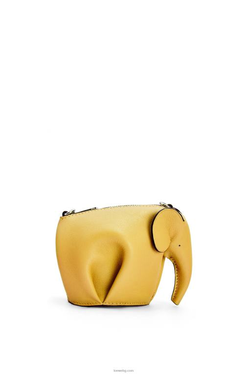 Loewe слонска чанта от класическа телешка кожа F84B8557 Жени жълто