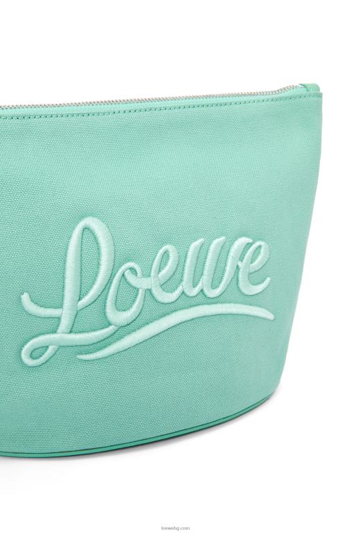 Loewe козметична чантичка от канаваца и телешка кожа F84B8592 Жени пресен джоджен