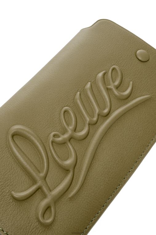 Loewe чанта с примки от класическа телешка кожа F84B8595 Жени маслина