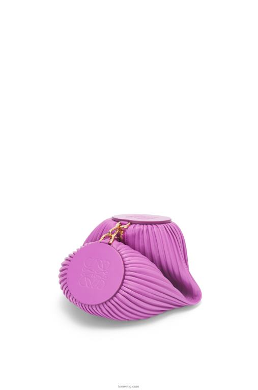 Loewe калъф за гривна от телешка кожа напа F84B8598 Жени ярко лилаво