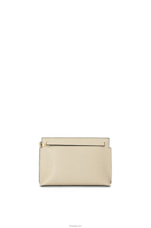 Loewe мини торбичка с повторение от релефна копринена телешка кожа F84B8611 Жени лек овес