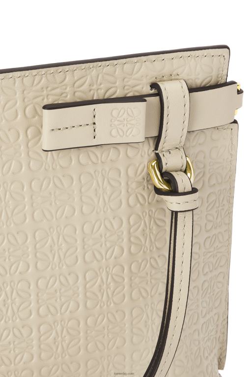 Loewe мини торбичка с повторение от релефна копринена телешка кожа F84B8611 Жени лек овес