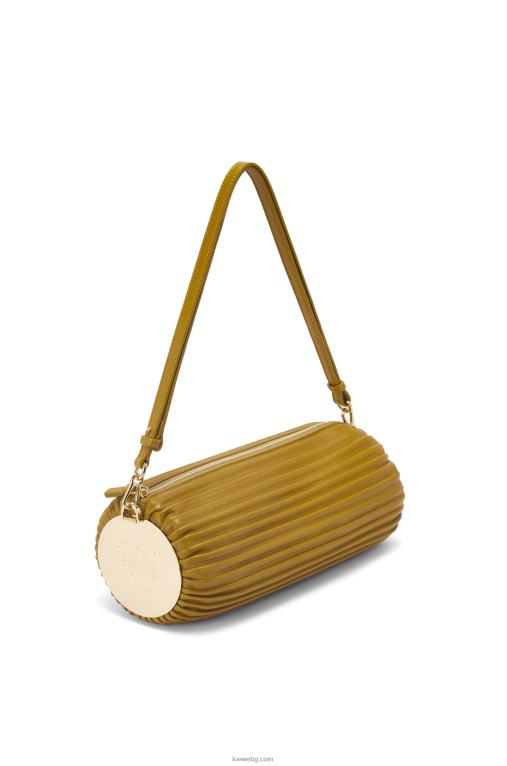 Loewe калъф за гривна от телешка кожа напа и месинг F84B8624 Жени охра