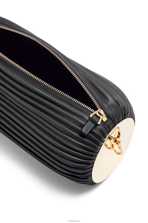 Loewe торбичка за гривна от плисирана напа F84B8626 Жени черен