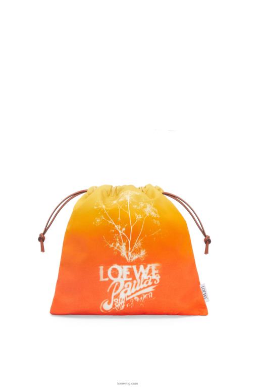 Loewe платнена торбичка с шнур за копър F84B8630 Жени оранжево