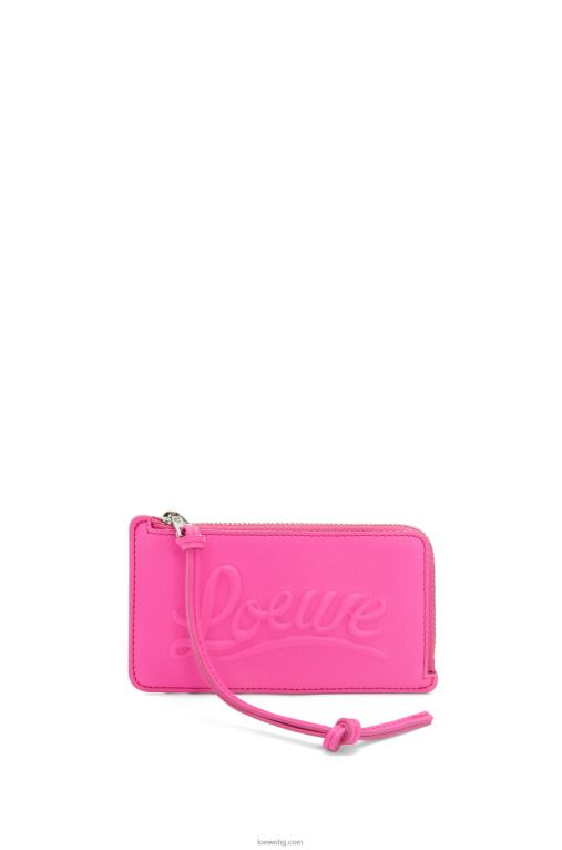 Loewe голяма поставка за монети от класическа телешка кожа F84B81330 Жени фуксия