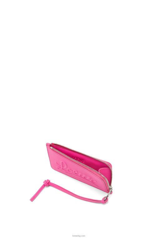 Loewe голяма поставка за монети от класическа телешка кожа F84B81330 Жени фуксия