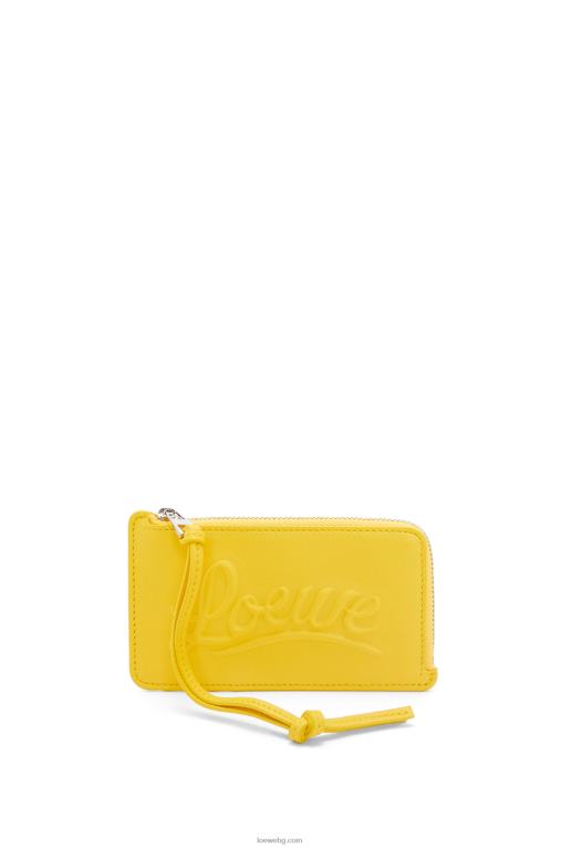 Loewe голяма поставка за монети от класическа телешка кожа F84B81331 Жени жълто