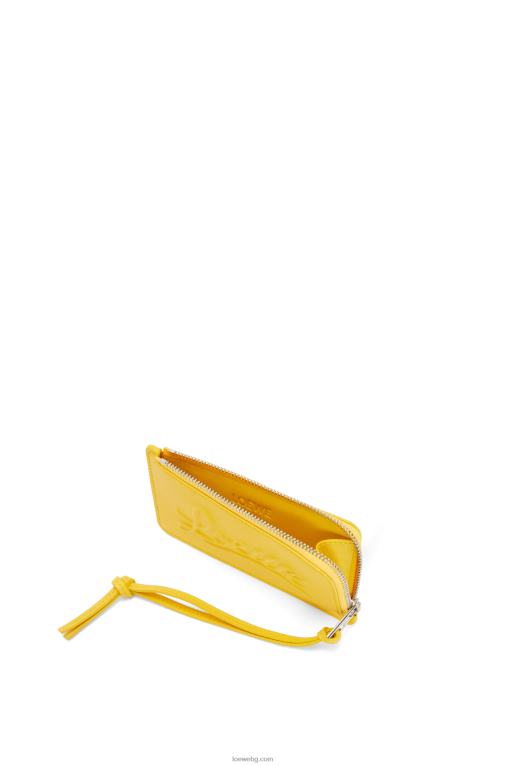 Loewe голяма поставка за монети от класическа телешка кожа F84B81331 Жени жълто