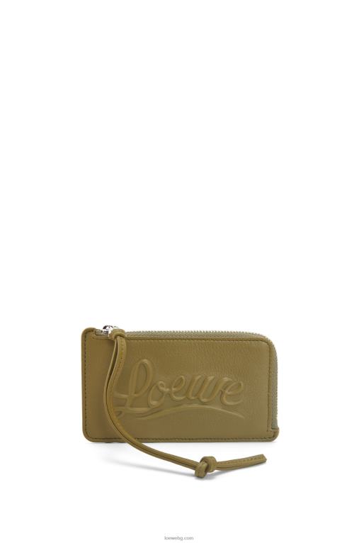Loewe голяма поставка за монети от класическа телешка кожа F84B81332 Жени маслина
