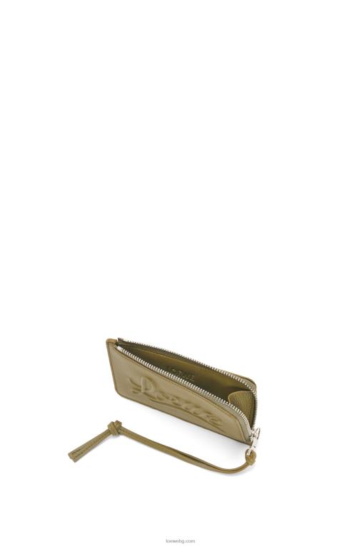 Loewe голяма поставка за монети от класическа телешка кожа F84B81332 Жени маслина