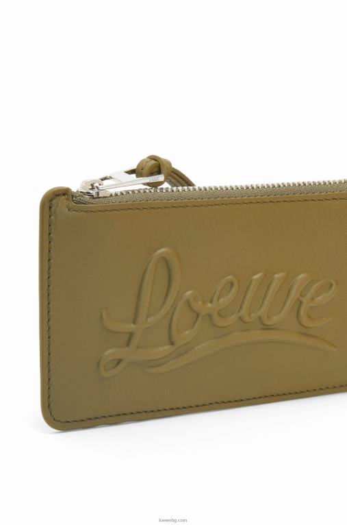 Loewe голяма поставка за монети от класическа телешка кожа F84B81332 Жени маслина