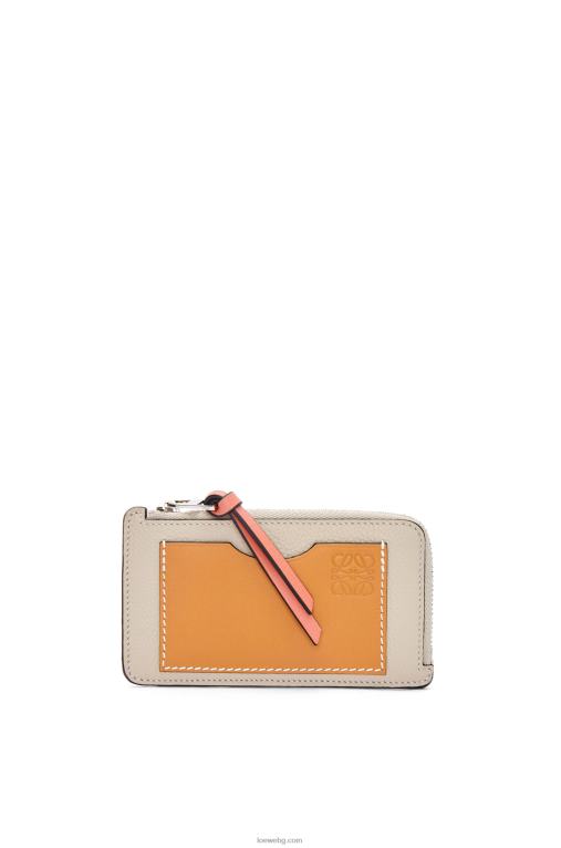 Loewe картодържател за монети от мека зърнеста телешка кожа F84B81337 Жени лек овес/мед