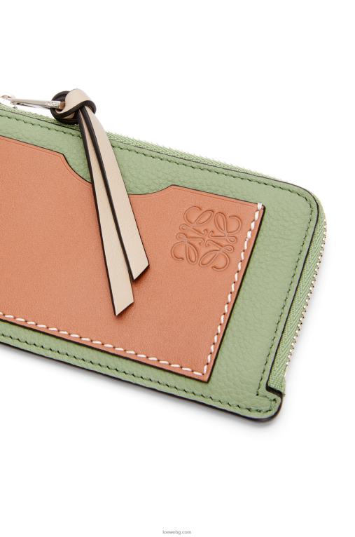 Loewe картодържател за монети от мека зърнеста телешка кожа F84B81338 Жени розмарин/тен