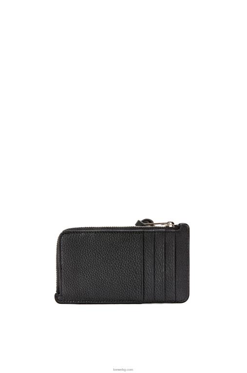 Loewe картодържател за монети от мека зърнеста телешка кожа F84B81339 Жени черен