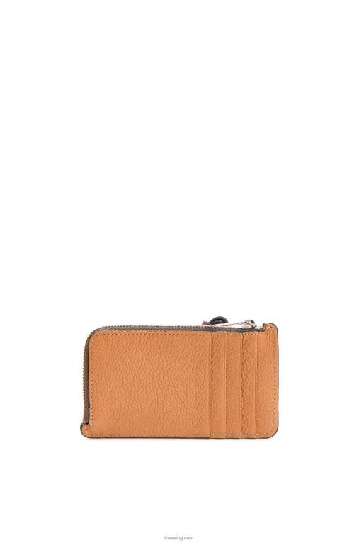 Loewe картодържател за монети от мека зърнеста телешка кожа F84B81340 Жени светъл карамел/пекан