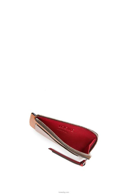 Loewe картодържател за монети от мека зърнеста телешка кожа F84B81340 Жени светъл карамел/пекан