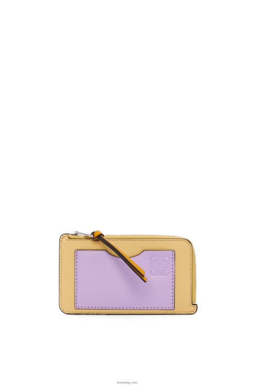 Loewe картодържател за монети от мека зърнеста телешка кожа F84B81341 Жени тъмно масло/лилаво