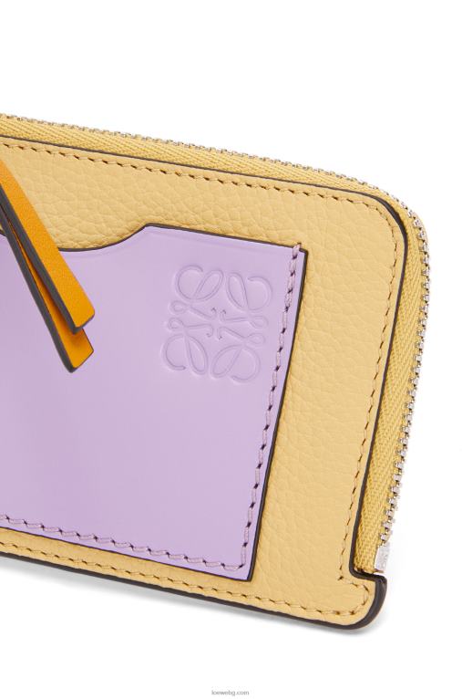 Loewe картодържател за монети от мека зърнеста телешка кожа F84B81341 Жени тъмно масло/лилаво