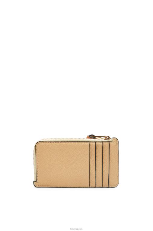 Loewe картодържател за монети от мека зърнеста телешка кожа F84B81343 Жени масло/блед лимон