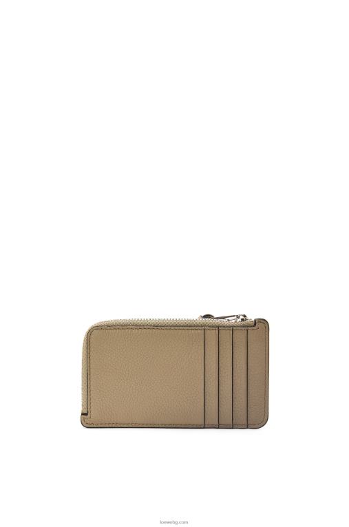 Loewe картодържател за монети от мека зърнеста телешка кожа F84B81344 Жени артишок зелено/прашно бежово