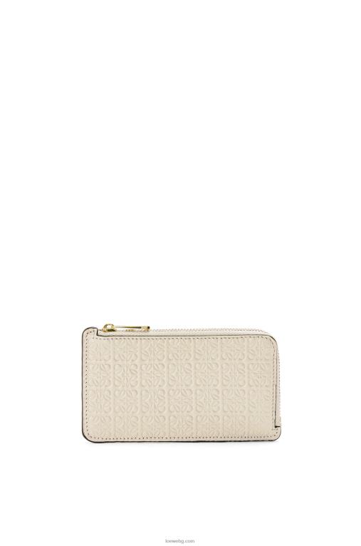 Loewe картодържател за монети от релефна копринена телешка кожа F84B81345 Жени лек овес