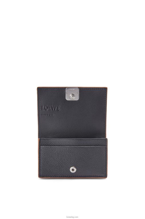 Loewe визитник с анаграма от телешка кожа с камъче F84B81352 Жени черен