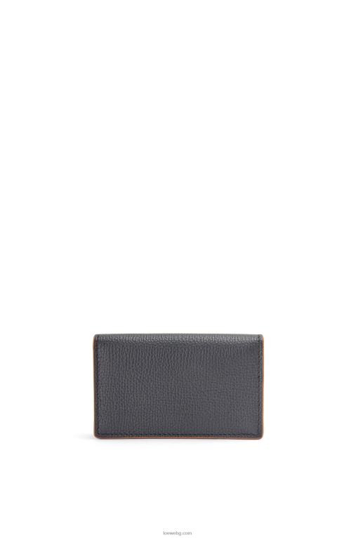 Loewe визитник с анаграма от телешка кожа с камъче F84B81352 Жени черен