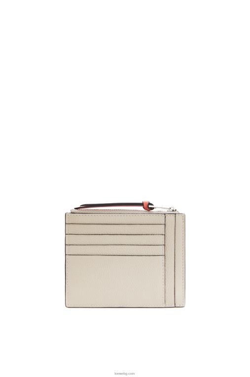 Loewe картодържател за големи монети от мека зърнеста телешка кожа F84B81353 Жени лек овес/мед