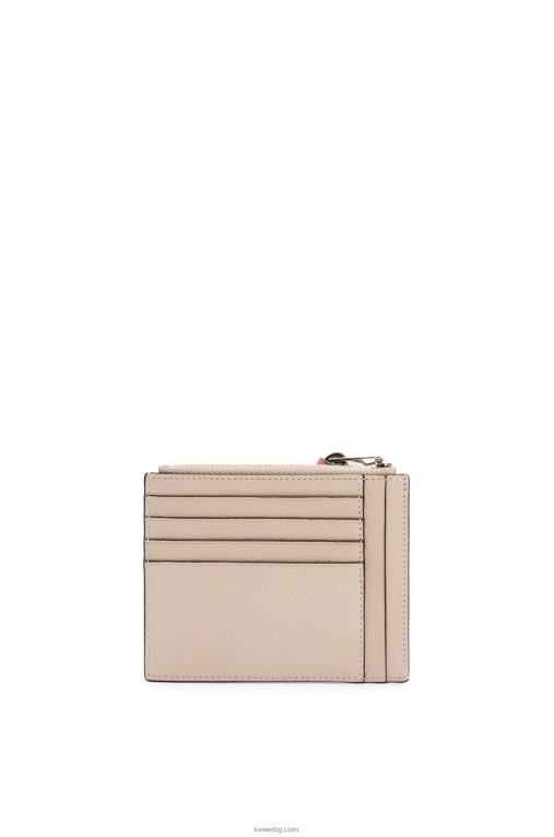 Loewe картодържател за големи монети от мека зърнеста телешка кожа F84B81353 Жени лек овес/мед