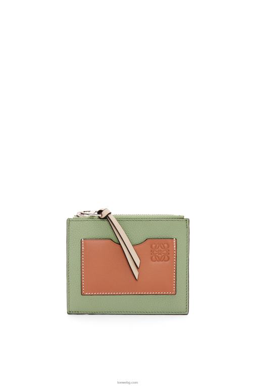 Loewe картодържател за големи монети от мека зърнеста телешка кожа F84B81354 Жени розмарин/тен