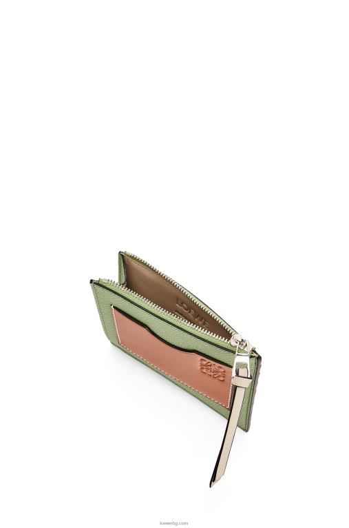 Loewe картодържател за големи монети от мека зърнеста телешка кожа F84B81354 Жени розмарин/тен