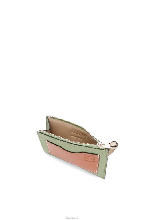 Loewe картодържател за големи монети от мека зърнеста телешка кожа F84B81354 Жени розмарин/тен