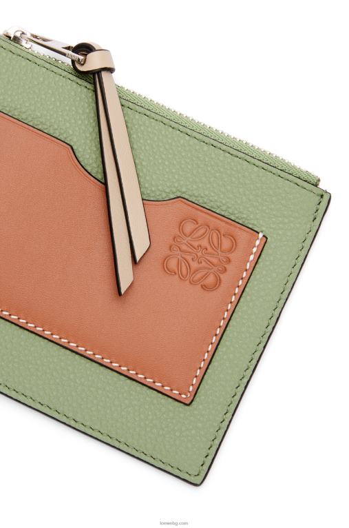 Loewe картодържател за големи монети от мека зърнеста телешка кожа F84B81354 Жени розмарин/тен