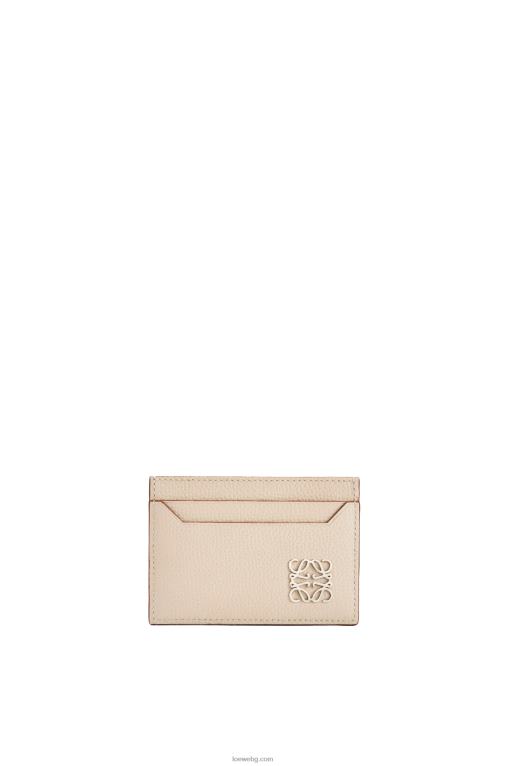 Loewe обикновен картодържател с анаграми от телешка кожа с камъчета F84B81356 Жени светъл призрак