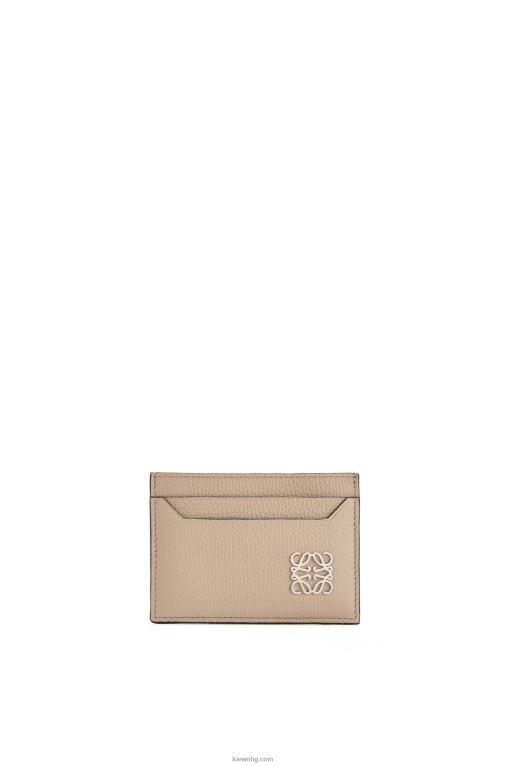 Loewe обикновен картодържател с анаграми от телешка кожа с камъчета F84B81357 Жени пясък