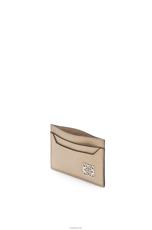 Loewe обикновен картодържател с анаграми от телешка кожа с камъчета F84B81357 Жени пясък