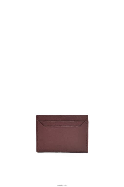 Loewe обикновен картодържател с анаграми от телешка кожа с камъчета F84B81358 Жени бордо