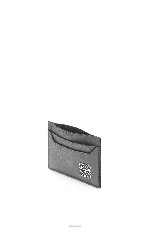 Loewe обикновен картодържател с анаграми от телешка кожа с камъчета F84B81372 Жени асфалтово сиво
