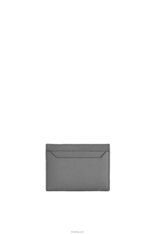 Loewe обикновен картодържател с анаграми от телешка кожа с камъчета F84B81372 Жени асфалтово сиво
